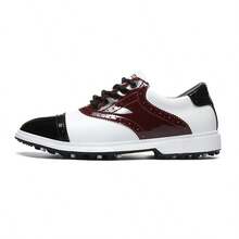 1 Paar Herren Golfschuhe, rutschfeste Gummisohle, feste Spikes, bequeme wasserdichte Sportschuhe