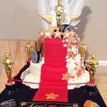 1/2/5/10pcs Gold Trophy Decor - Plastic Oscar Style Trophy, Suitable For Party Decoration, Thank You Gifts, Desktop Ornaments, Non-Prop, No Feathers, No Electricity Required