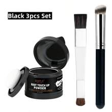 Goiple GOIPLE Root Cover Up Powder, Natural Instant Gray Coverage, Waterproof Hairline Shadow Powder, Hair Concealer Coverage Fluffy Powder, Fill In Shadow Thinning, Root Touch-Up Powder For Cover Gray Hair Root, Hairline Powder Stick, Multifunctional Dyeing Fibers For Eyebrows, Beard Line, Lace Wig Mesh & Temple, Eyebrow Powder, With Mirror, Powder Puff, Hairline Brush, Multi-Functional Makeup Brush, Makeup Tools