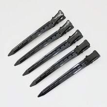 10pcs/5pcs Women's Fashionable, Simple, Street Casual And Convenient Y2K Style 3.54in Alloy Black Hollow Hair Clip Suitable For Women's Daily Decoration, Hair Salon Styling, Commuting Wear, Clip Hair Clip, Alligator Hair Clip Hair Accessory Headwear, Claw Clips, Hair Claws, Clips For Hair, Hair Slide, Hair Barrettes