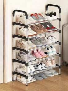 1pc Multi-Tier Adjustable Metal & Plastic Shoe Rack - Freestanding Shoe Storage Organizer, Suitable For Entryway, Hallway, Bedroom, Living Room - Easy Assembly, Space Saving Design, Fits Various Room Types,Christmas,Winter - Multifärgad - Visa 12