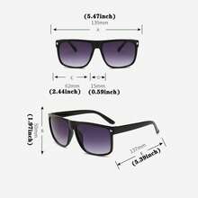 2024 Newest Square Classic Sunglasses Men Brand Hot Selling Sun Glasses Vintage Oculos UV400 Oculos De So - màu đen - Xem 4