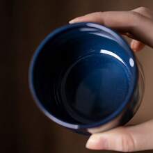 1 PIEZA Taza de espresso de cerámica y piedra, taza de té de cerámica, taza de té Kung Fu, taza de cata, de alta calidad, alta resistencia a la temperatura, pared interior lisa, fácil de limpiar, estilo simple de Oriente Medio, tres capacidades, taza de té para oficina y hogar, adecuada para uso personal y regalo a otros