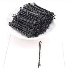 Fermaglio per capelli nero monoblocco per donne, fermaglio per frangia laterale, accessorio per capelli per fissare lo stile, fermaglio a U piatto, fermaglio a pinza, fermaglio a scatto, fermagli per capelli, fermaglio per capelli, pinze per capelli
