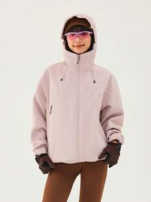 TECTOP Women's 3-In-1 Outdoor Softshell Jacket For Autumn/Winter, Thermal Lined, Hooded Design, Abrasion-Resistant Outer Shell, Essential For Hiking And Trekking - Pink - View 5