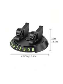 YITUMU Supporto per telefono auto rotante a 360°, con targa di parcheggio temporanea, tappetino antiscivolo multifunzionale in silicone per cruscotto, accessorio universale per interni auto