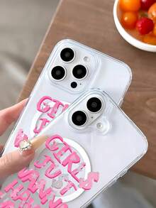 Personalized Girl Print Pattern Premium Magnetic Phone Case For Compatible With IPhone 16e/16/15/14/13/12/11/ProMax/Pro/Plus/XSMax/XS/X, For Compatible With Samsung Galaxy S22/S23/S24/Plus/FE/Ultra,Fashion Female Summer Unique Cases Transparent Shockproof Anti-Drop Ultra-Thin Design Acrylic+Tpu Hard Back Non-Yellowing Clear Protection Cover Men Casing Girl Women Ultimate Protective Fundas Para Protectores De Celulares Accessories Friend Gift Aesthetic Protector Forro De Teléfono - 無色 - 查看 5