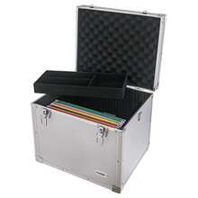 1481202 Suspension File Box Aluminium Case for DIN A4 Suspension Files 41 x 33 x 36 cm - Silber - Übersicht 2