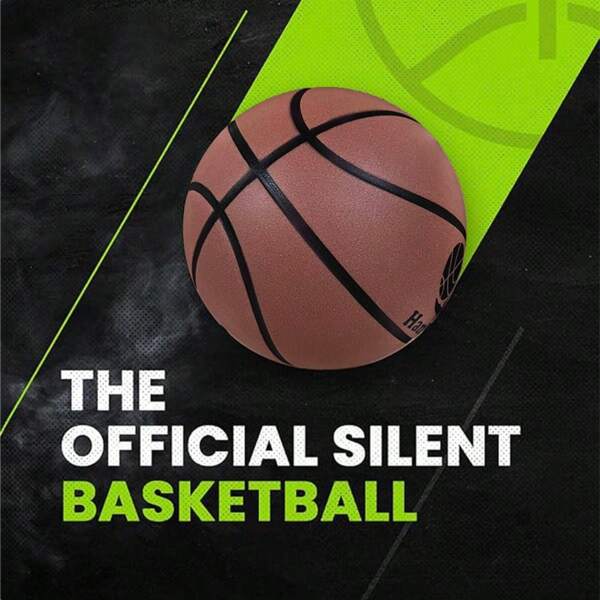 Airless Silent Basketball Standard Men Size 7(29.5in) & Women Size 6(27.95inch) Made Of PU Foam, Suitable To Dribble At Home Quietly, Light Weight But High Bouncing And Noiseless, Not Damadge When Hitting Indoor Items Or People