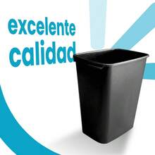 Plastic Trash Can For Outdoor And Indoor Use - Black - View 7