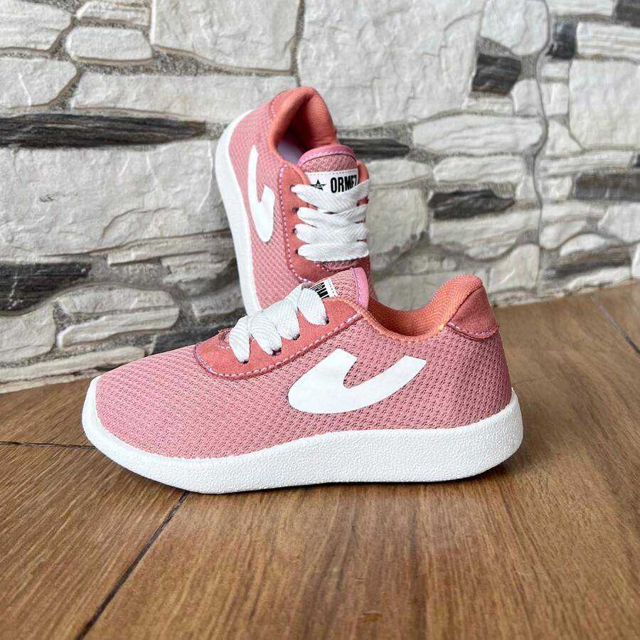 Tenis deportivos para niño/a  – Ligeros, cómodos y resistentes para uso diario - Rosa - Ver 1