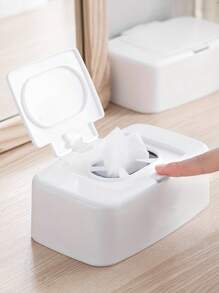 1/2PCS Portable Wet Wipe Dispenser - Square Plastic Tissue Holder For Car & Office, Bathroom Essentials, Christmas/Halloween Gift Decoration,Bathroom Storage,Toilet Roll Holder,Bathroom Accessories,Tissue Box Holder,Kitchen Accessories