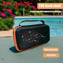 Portable Wireless Microphone Case, Shockproof & Waterproof Storage Box For 2 Mics, Handheld Dual Mic Travel Bag Ideal For Singing Or Karaoke, Thanksgiving Day Christmas Gift - 黑色 - 查看 2