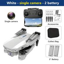 TOKQI Drone cuadricóptero E88, cámara HD 720P, control de altura fija, vuelo a 360°, control remoto plegable, juguete de dron ideal como regalo para Navidad, Halloween y Acción de Gracias