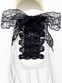 1/3/5 Pairs INS Style Niche Brand Lace Bow Shoelaces, 80/120cm, Suitable For Casual Sports Shoes, As Accessories For Women/Men Sports Shoes, Casual Shoes, White Shoes, Basketball Shoes, Training Shoes, Running Shoes, Summer