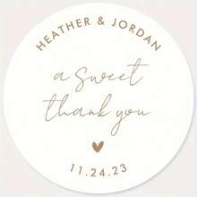 45/90pcs Customizable Wedding Engagement Thank You Gift Tags, Artistic Paper Stickers, Black & White, For Gift Packaging Decor