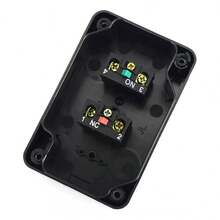 Panel de botones pulsadores industriales de 1 pieza, 22 mm, parada y arranque, dos botones. Adecuado para su uso en áreas domésticas, comerciales o industriales para activar contactores, arrancadores, válvulas solenoides y otros aparatos industriales o semiindustriales. - Blanco - Ver 8