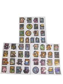 pokemon 48pcs Cartoon Pokemon Sticker, Suitable For Phone Cases, Luggage, Notebooks | Super Adorable & Versatile Stickers | Cute & Personalized Waterproof Stickers | Cartoon Peripheral Gift Recommendation