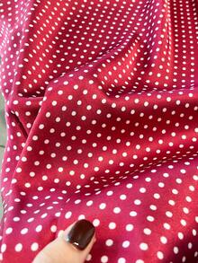 1条女士优雅复古波点印花薄缎面围巾，仿丝绸材质，波西米亚复古休闲风格，可作围巾或披肩使用，轻盈舒适，适合春夏日常穿着和搭配连衣裙。 - 彩色 - 查看 3