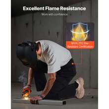 FR Pants For Men Flame-Resistant Cargo Pants Multi-Pockets XXL Size Black - Black - View 4