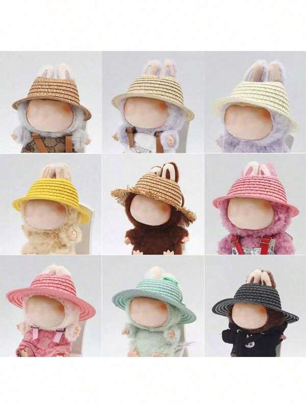 Compatible With Labubu Fashionable Hat, 6.7-Inch Fashionable Set, Universal Clothing, Hat, Gift Packaging Supplies, Decorate Your Gifts (Excluding Dolls And Shoes), Birthday Gifts, Holiday Gifts, Party Gifts