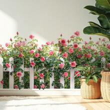 Removable Watercolor Hanging Potted Wall Stickers Flower Pots Wall Decals Colorful Plants Wall Sticker Floral Pendant Wall Decal Art Murals For Classroom Office Living Room Girl Bedroom Personalised Stickers