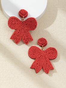 WinLeaf 1 Pair Handmade Beaded Butterfly Earrings, Gift For Valentine's Day And Christmas