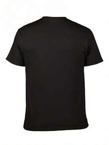 Men Plus Size Sports Polos - Black - View 4