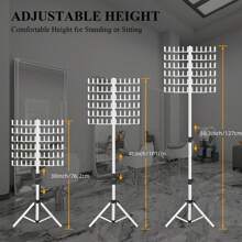 Hair Extension Holder Display Stand For Braiding - Adjustable Height Plastic Rack With 144 Pegs, Unscented Hair Divider Organizer For Salon Use(White/Pink)