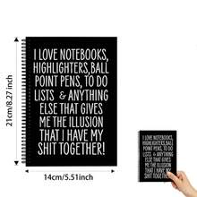 1PC Spiral Notebook - Professional Thick Paper Journal With No-Bleed Lined Pages & Inner Pocket | Premium Writing Notebook For Office Professionals, College Students & Business Meetings