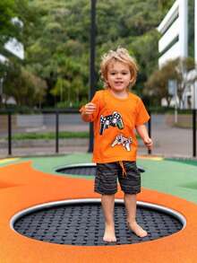 Summer Set For Boys - 亮橙色 - 查看 1