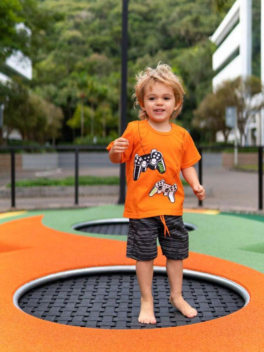 Summer Set For Boys - 亮橙色 - 查看 1