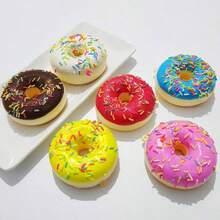 قطعة واحدة لعبة برغر مرن واقعي ضيقي، كرة إرتخاء لتخفيف الضغط على شكل برغر ، نموذج زخرفي للكعك، لعبة جديدة ممتعة - قهوة بني - مشاهدة 9