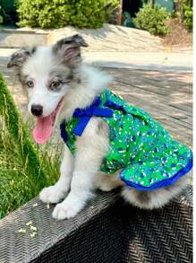 New Pet Dog Bow Tie Dress Floral Vest - Cute Festival Outfit For Maltese Teddy Small Dogs, Party Costume Gift