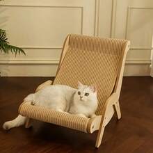 1pc, Pet Cat Scratching Post, Cat Resting Chair, No Shedding, Wear-Resistant Integrated Pet Sofa, Claw File, Extra-Large Cat Paw Pad, Detachable Washable Cat Furniture, Cat Bed.
