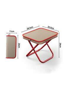 1 件 11 英寸迷你折叠凳，粉色小型便携式折叠椅，手提包式折叠椅，小型露营凳，可承重 240 磅，适用于旅行、野餐、徒步旅行、钓鱼 - 彩色 - 查看 8