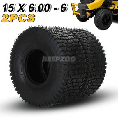 Ride On Mower Tyres Commercial Lawn Tyres Block Pattern 4-PLY Turf Saver Parts