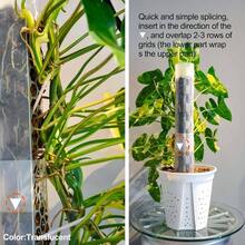8 Pcs 17 Inch Plastic Moss Pole For Plants Monstera, Designed Specifically For Climbing Plants, Stackable Plant Support For Indoor Plants - Trong suốt *6 cái - Xem 3