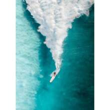 1 件墙壁艺术海报可选框架现代海滩海景波浪冲浪者冲浪印刷海报冲浪板冲浪运动帆布画墙壁艺术图片适用于房间家居装饰 - 彩色 - 查看 66