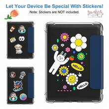 Capa Compatível com Kindle 6" 2022/2024/Kindle Paperwhite 6.8" 2021/Kindle Paperwhite 7" 2024 Lançado, Couro PU Premium + Capa Traseira de TPU Macio Transparente com Função Dormir/Despertar Automática para Kindle 2024/2022 11th Geração.