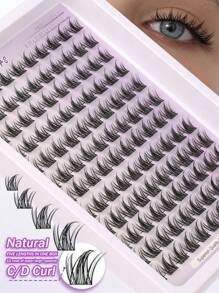 Himirell 120 件漫画睫毛簇 C 卷漫画睫毛混合 10-12 毫米仙女睫毛簇纤细自然睫毛柔软舒适 DIY 簇单根假睫毛，易于佩戴，可重复使用，适合日常化妆睫毛簇、睫毛簇、单根睫毛、睫毛、假睫毛