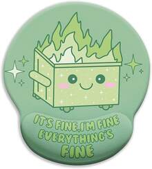 Mouse Mat - Green Trash Can - View 7