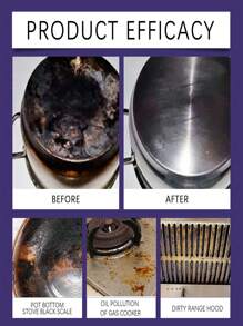 Stainless Steel Cleaning Paste, Multi-Purpose Cleaner And Polish, Cookware Cleaner, Removes Pot Stains, Stainless Steel Cleaner And Polish, For Cleaning Cookware, Pot Bottoms, Stains, Rust, Polishing, Descaling, Derusting