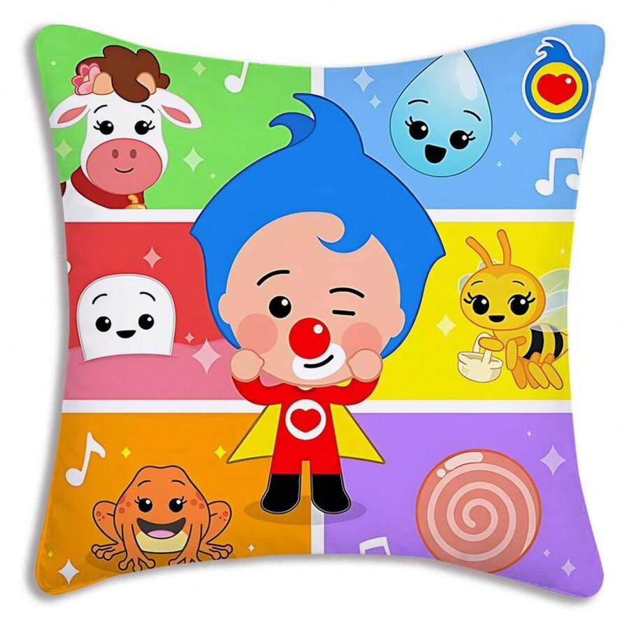 20251pc Pillow Covers Cartoon Anime P-Plims Plim Sofa Decorative Home Double-Sided Printing Short Plush Cute Cushion Cover - 171X189A1 - 查看 1