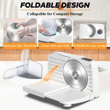 PANCERKA Electric Meat Slicer, Food Slicer Machine, Adjustable Thickness & Automatic Precision, Stainless Steel Removable Blade, Cutting For Vegetables, Meat, Deli Food, Cheese, Suitable For Home And Commercial Use