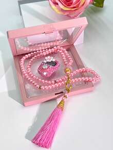 New Portable Finger Tally Counter With Flower Dot, Handheld Counter For Muslim Daily And Festival Occasions - Multicolor - View 1