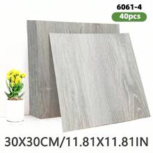 10/20/40pcs 3D Wood Grain Self-Adhesive Floor Stickers, Waterproof Wall Stickers, Vintage Anti-Slip Flooring Decals, Removable Vinyl Wall Decals, Waterproof Tile Stickers For Kitchen, Removable Bedroom Wall Decor, Countertop & Furniture Renovation, Suitable For Living Room, Bathroom, Dorm And More Indoor Spaces Floor Tiles Living Room Decor Room Decor Home Decor Wallpaper Wall Paper Floor Tiles Self Adhesive Floor Tiles Peel Stick