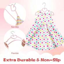 50-Pack Hangers, High-Quality Velvet, Sturdy And Durable, Baby Hangers, Non-Slip Toddler Hangers, Baby Hangers With 360-Degree Rotating Hooks, 12.8-Inch Hangers, Ultra-Thin, Stackable, Space-Saving,Style Random - nơ bướm - Xem 6