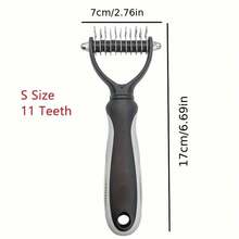 Pet Fur Cutter, Dog Grooming Shedding Tool, Double-Sided Pet Brush, Pet Supplies