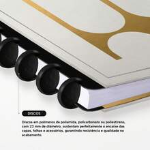 ISCOOL Hardcover Notebook With Monogram Minimal Profile, Letter W - White and Gold - View 9